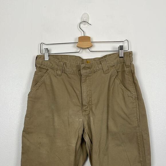 Carhartt Relaxed Fit Mens 32x30 distroyed Stained Casual Work Pants - Picture 4 of 12